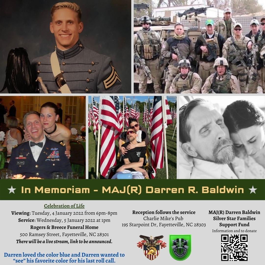 Major (Ret.) Darren R. Baldwin,... - Green Beret Foundation | Facebook