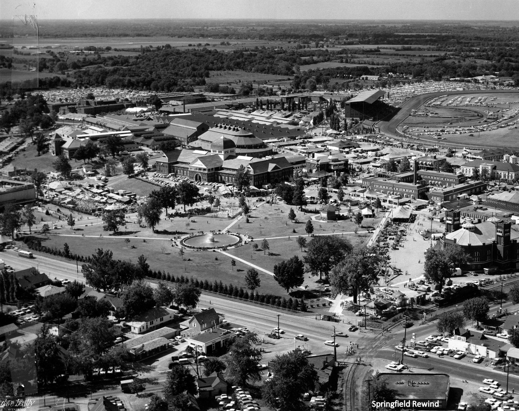 Old Aerial Photos Of Springfield Illinois Old State Capitol In