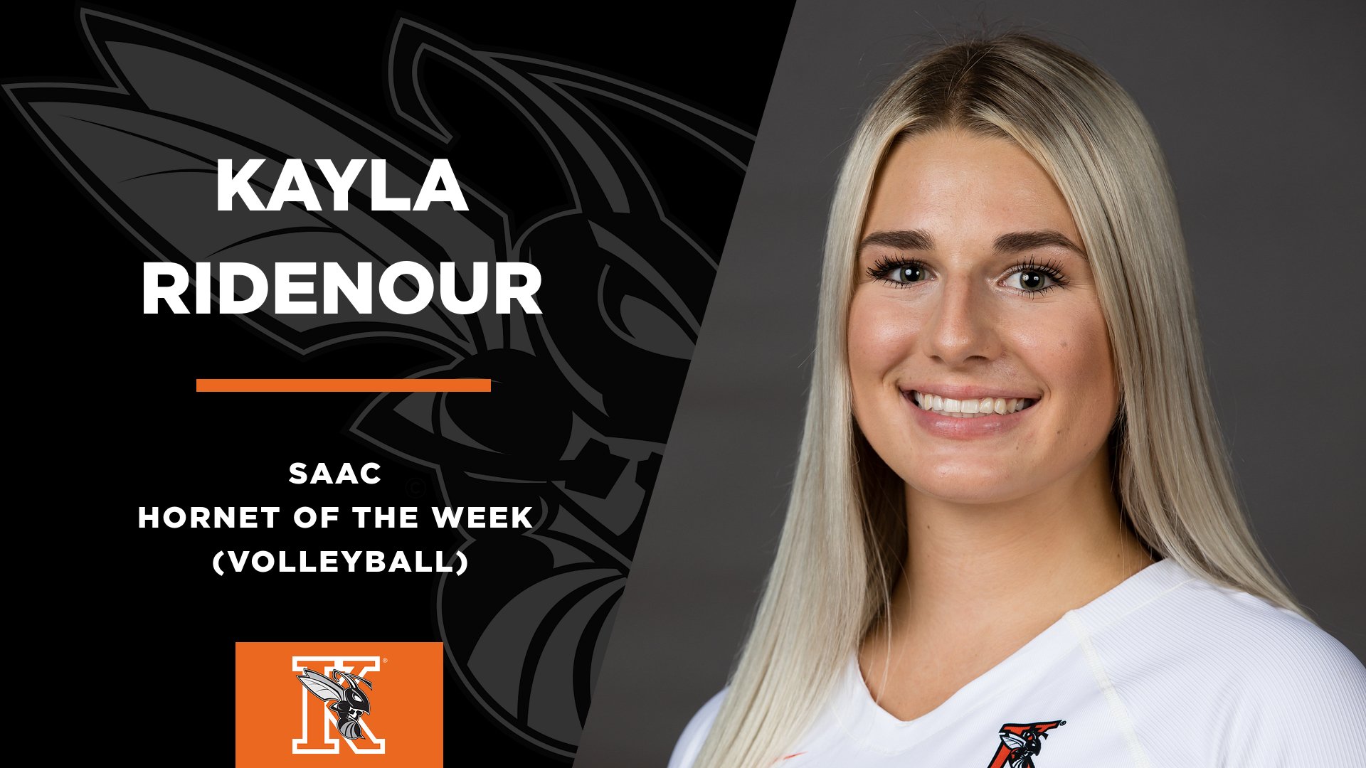 Kalamazoo - Congratulations to volleyball player Kayla Ridenour, SAAC ...