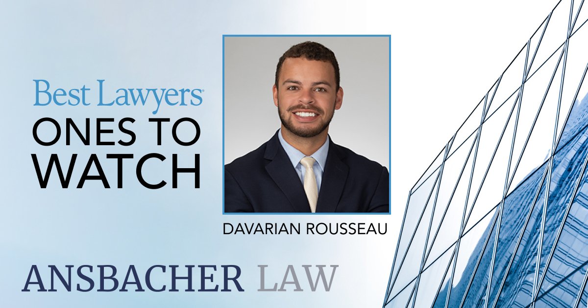 Ansbacher - Ansbacher Law is proud to announce that Attorney Davarian T ...