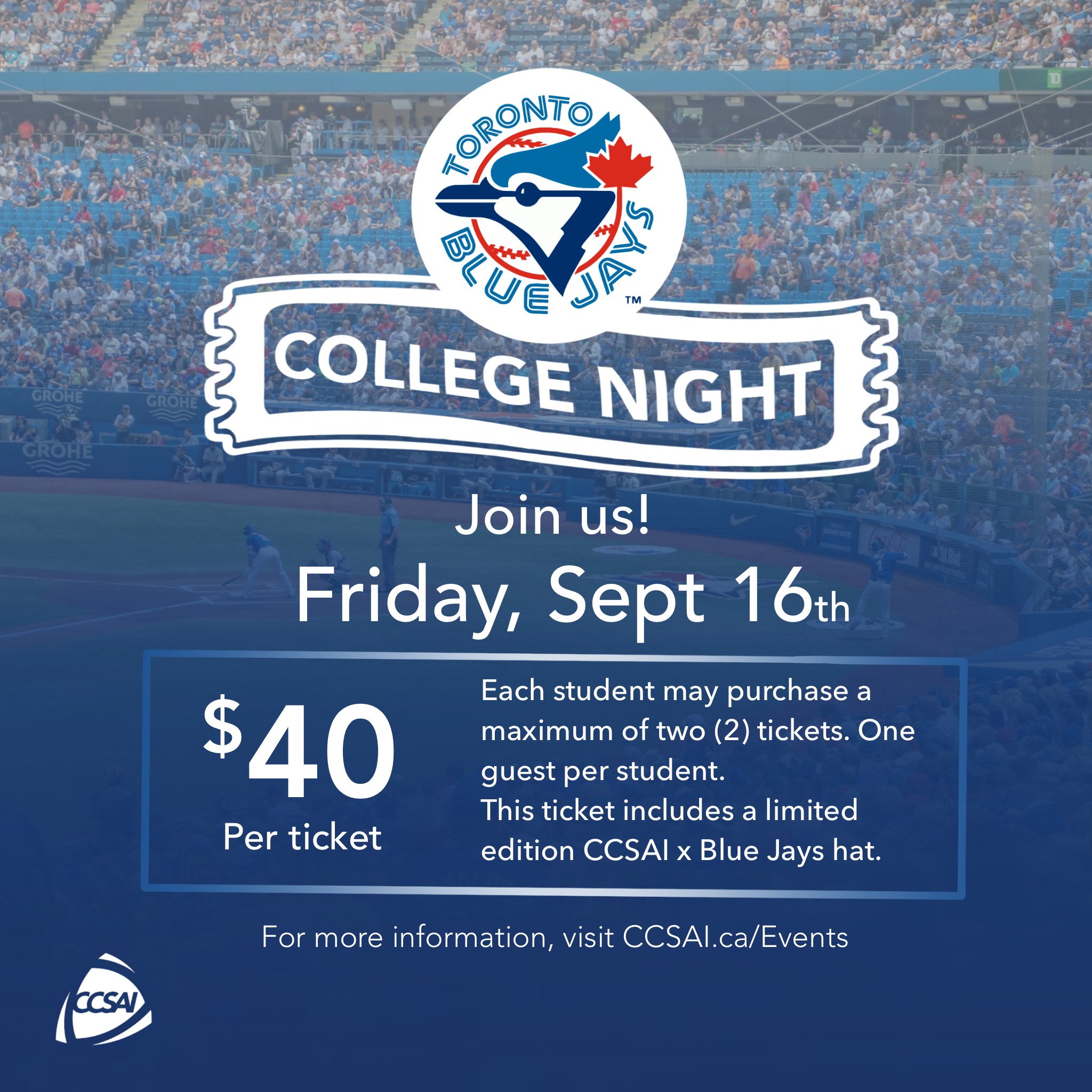 CCSAI - 🔹 Hey Centennial Students! Got your tickets yet? 🔹... | Facebook