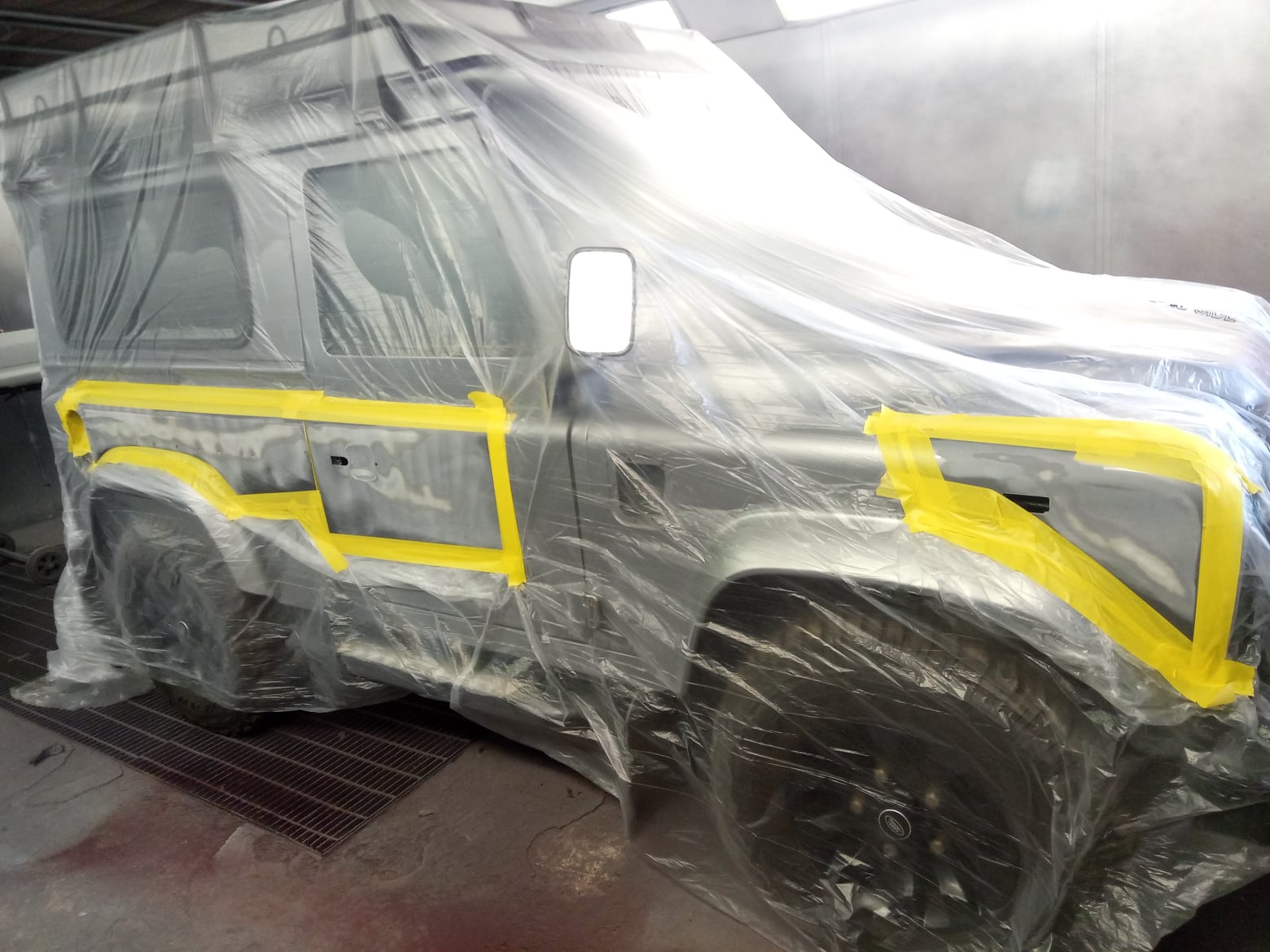 Car Magic - This Land Rover Defender was keyed down the...