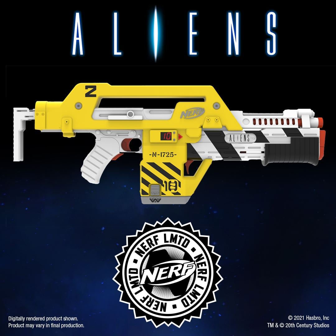 JUST ANNOUNCED: The Aliens M41-A Pulse Blaster Nerf Gun will