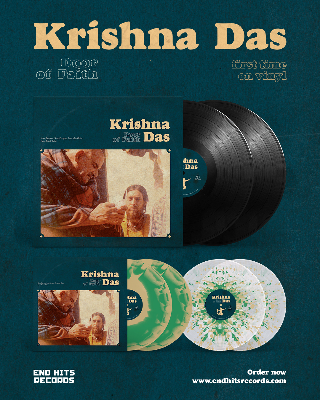 Radha Krsna Temple album on limited edition orange vinyl for