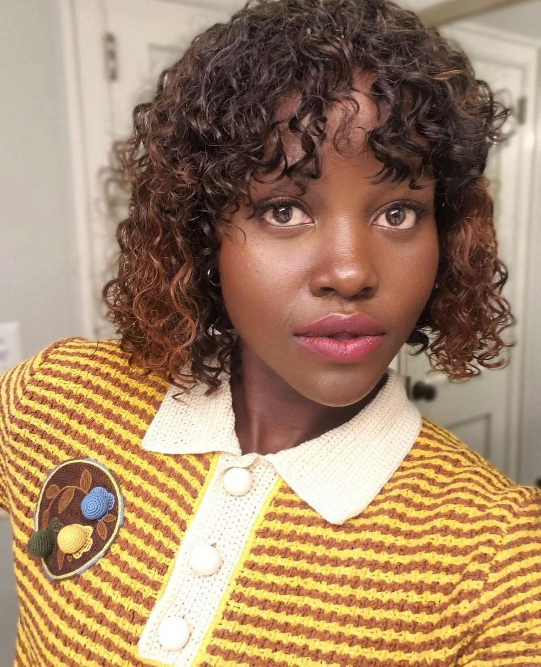 【美品】TORY BURCH パウリーナオープンニットドレス　セレブ　名作 Lupita Nyong'o wearing our hand-crochet sweater