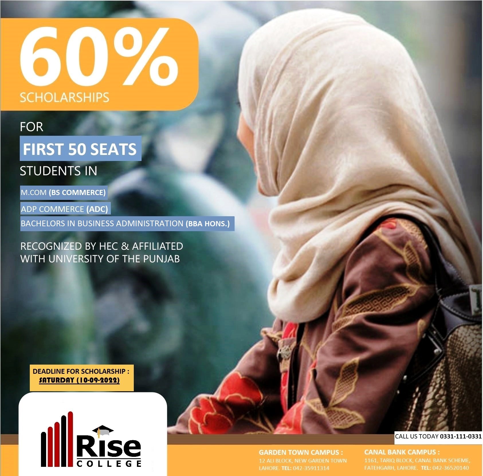 RISE College - ================== 60% Scholarships Available ...