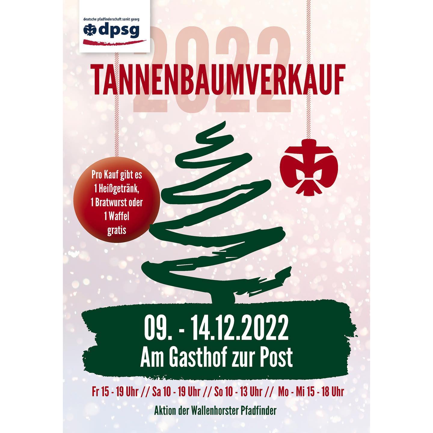 WAPFI - 🎄 Tannenbaumverkauf 🎄 Vom 9. - 14. Dezember verkaufen wir wie ...