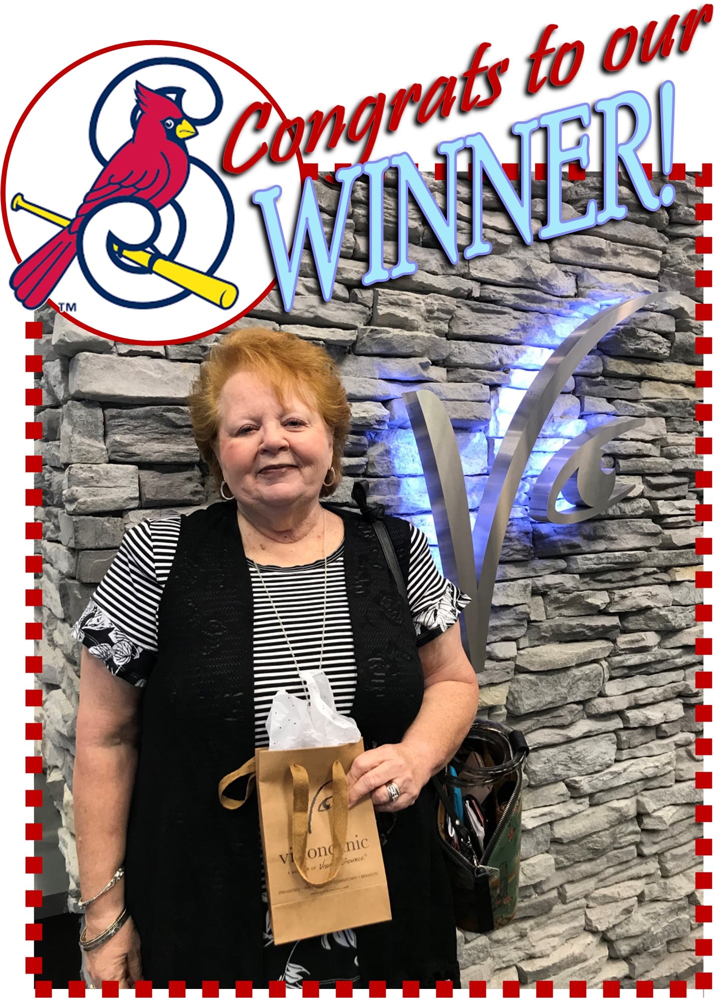 Vision Clinic - Congratulations Patsy! Enjoy the game,... | Facebook