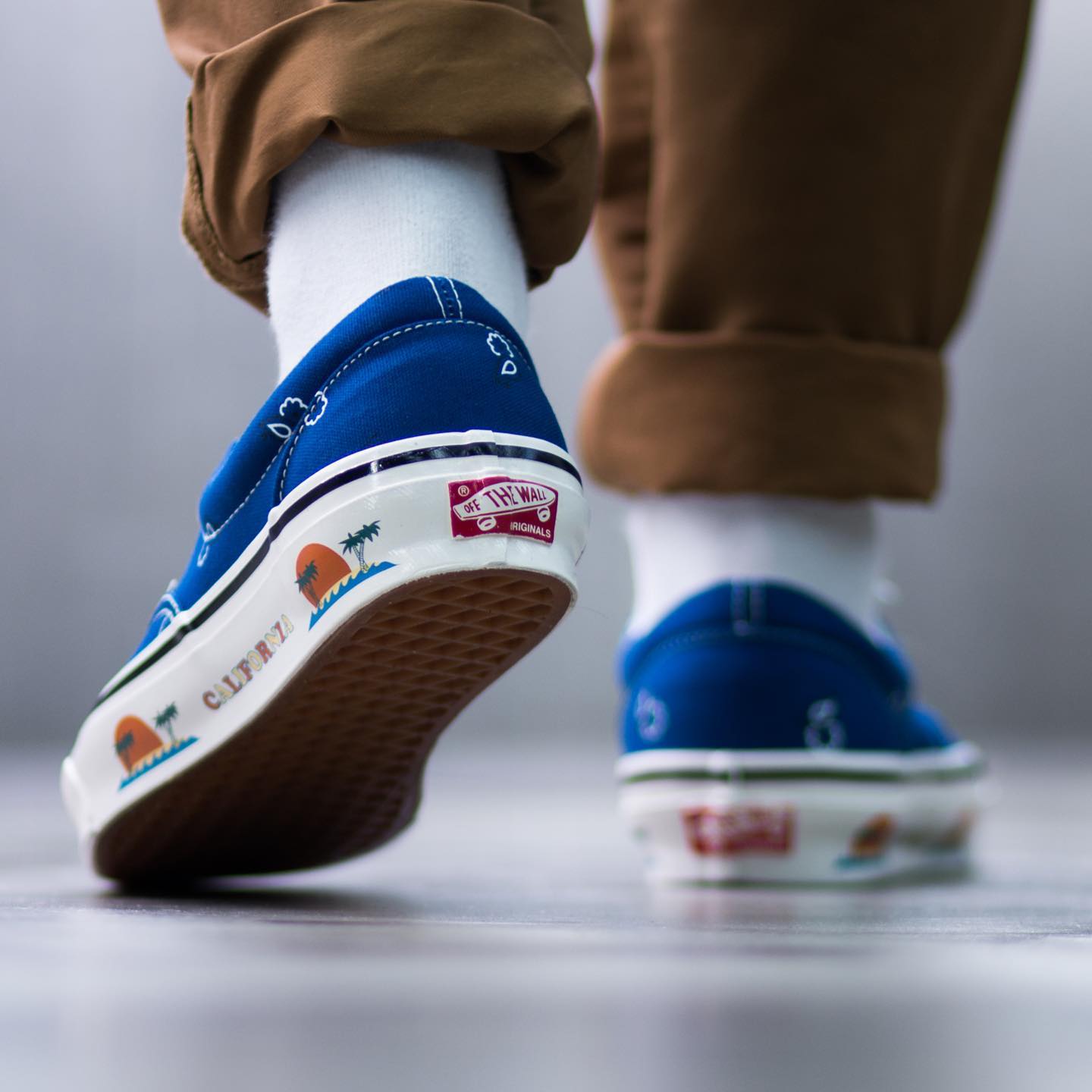 The Vans Vault OG Era LX Pack with Bandana Paisley Print on the