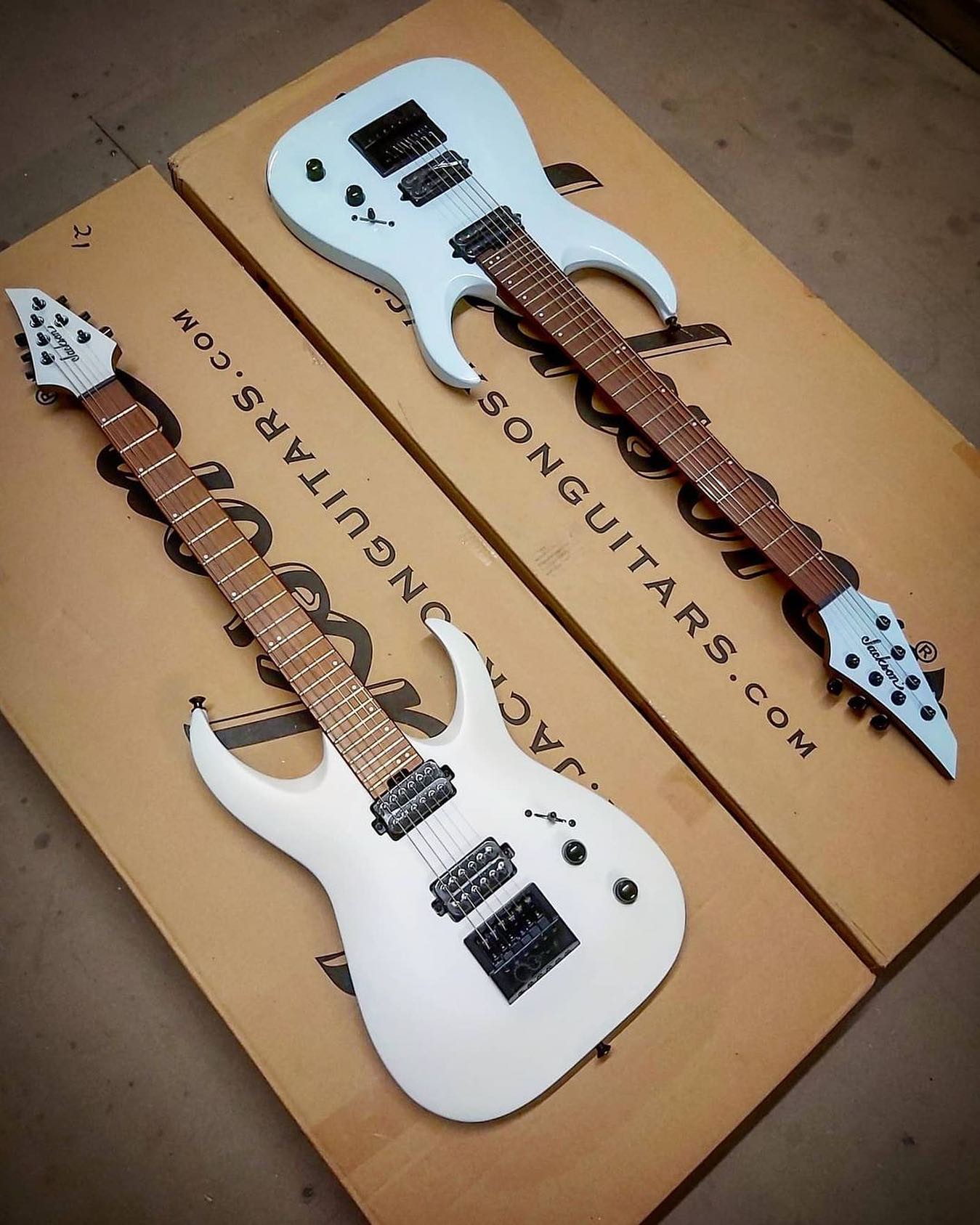 Periphery guitarist Misha Mansoor's lineup of signature Jackson