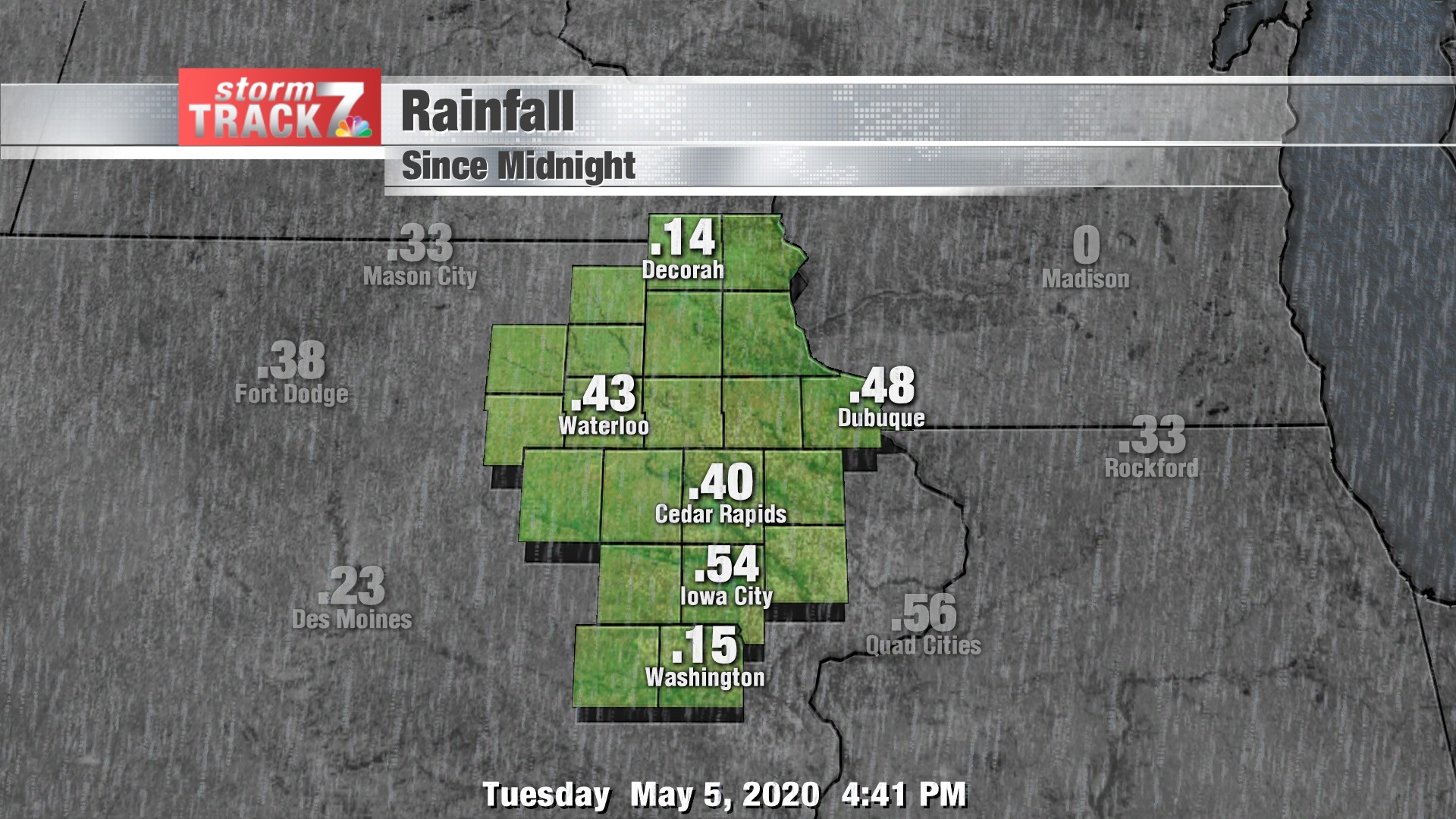 Here is a look at how much rain has... - KWWL Storm Track 7 | Facebook