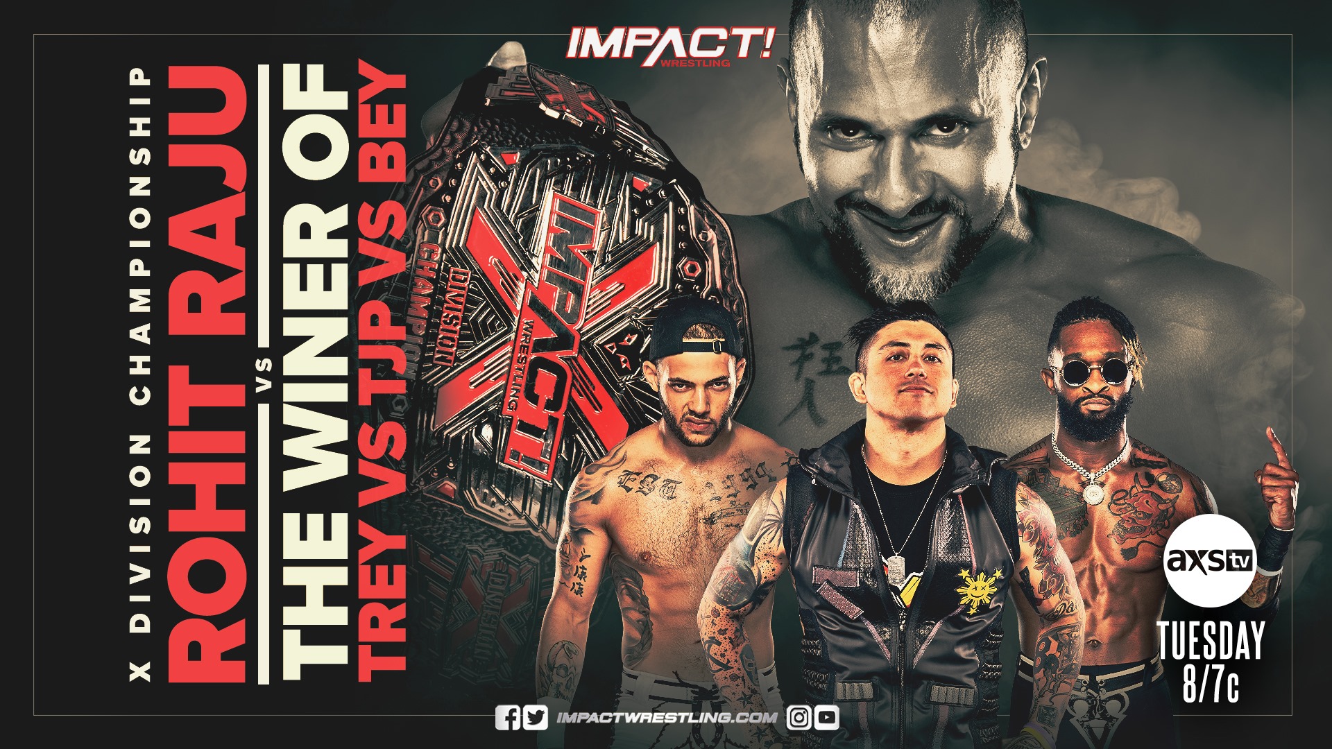 TNA Wrestling - It's Trey Miguel vs. TJP vs. Chris Bey... | Facebook
