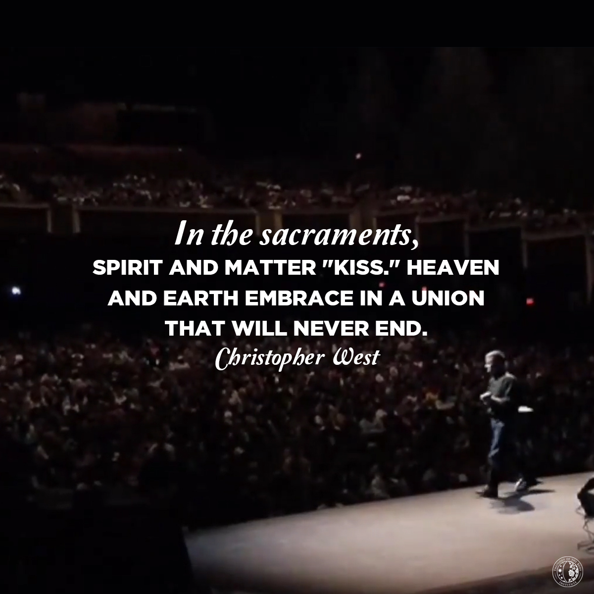 "In the sacraments, spirit and matter... - Christopher West | Facebook