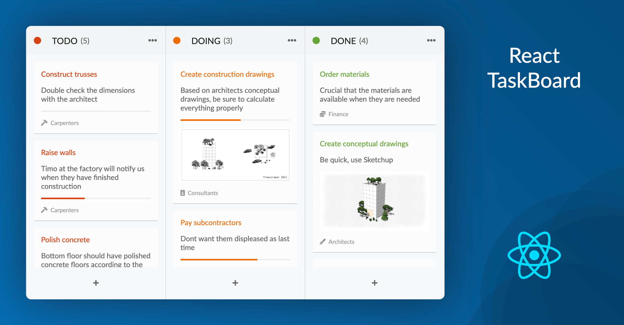 Bryntum - Manage your daily work with our #JS Kanban Task Board ...