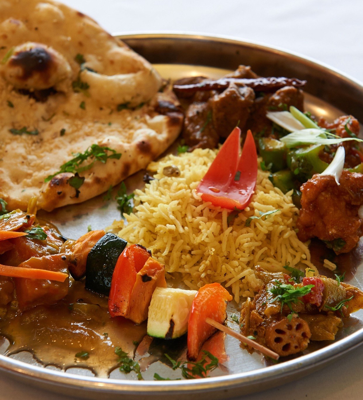 Rasoi - Our traditional Indian cuisine Thali Platter, is a colorful ...