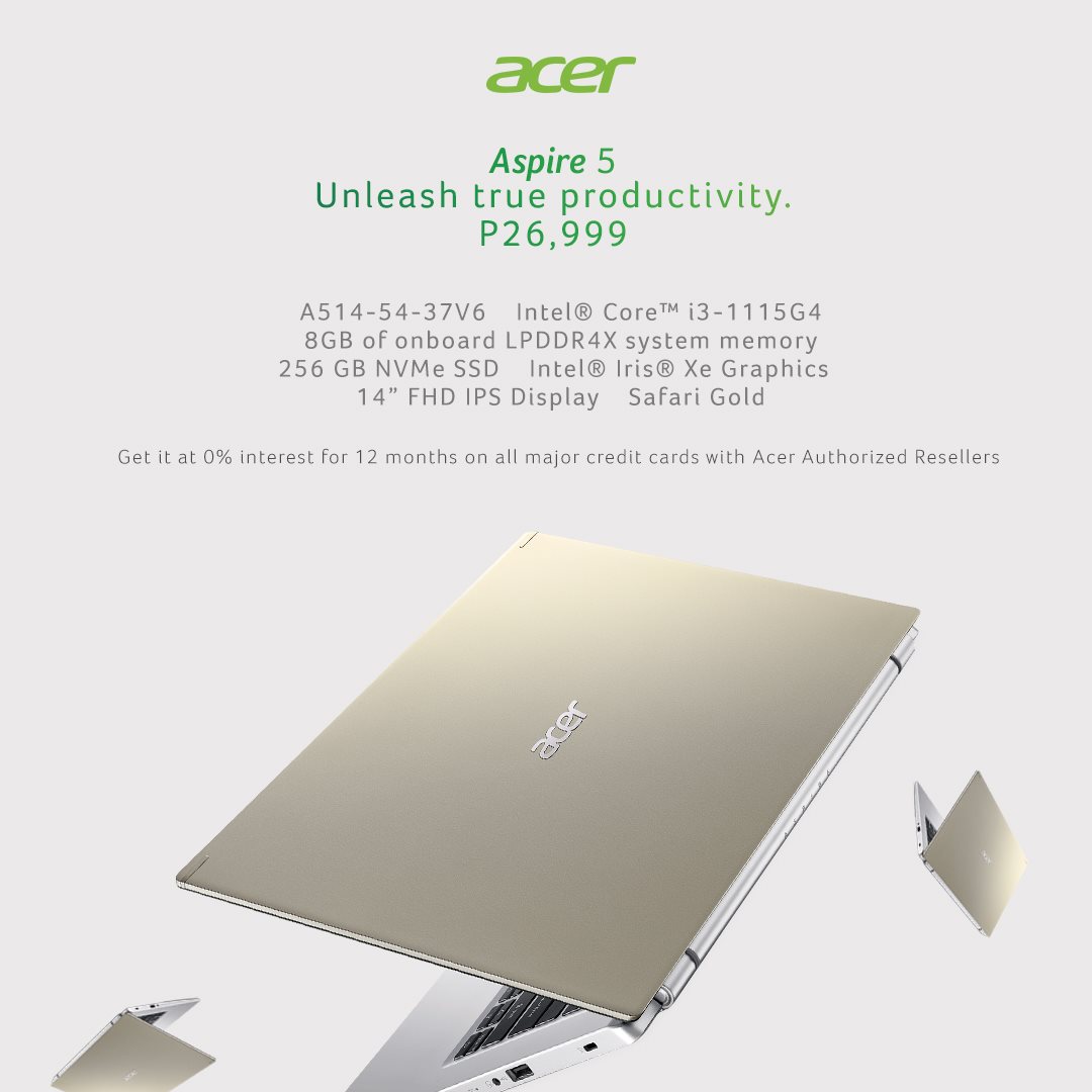 The all-new 14-inch Acer Aspire 5 is a dazzling and delightful