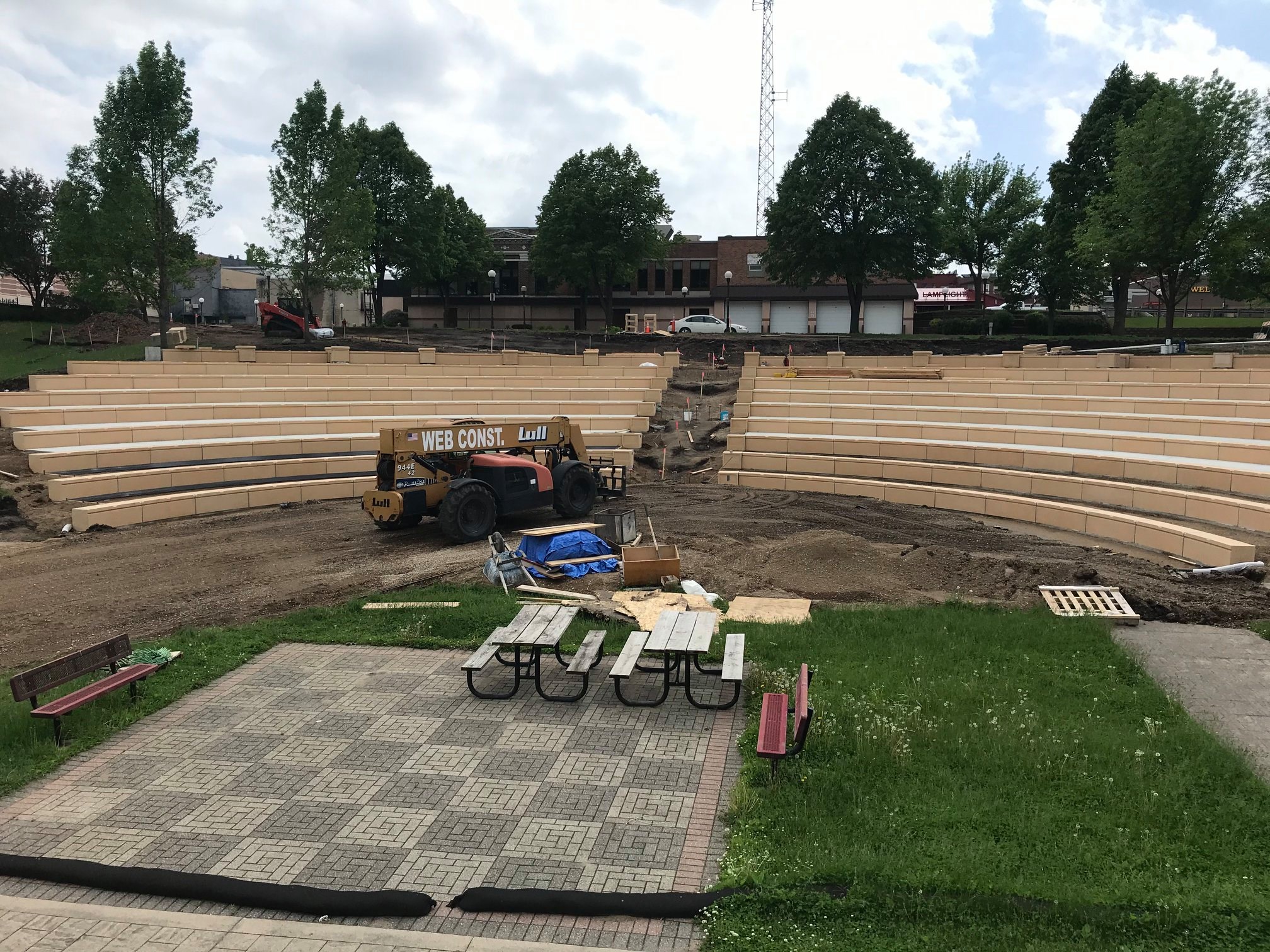 Construction continues at... - New Ulm Park and Recreation