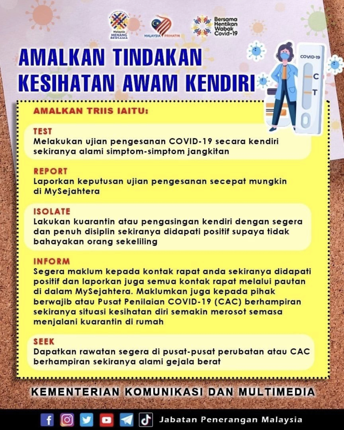 ntv7malaysia - T.R.I.I.S. (Test, Report, Isolate, Inform,...