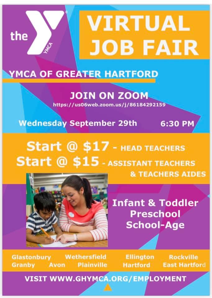 📢 Virtual Job Fair 📢 Have you... - Farmington Valley YMCA | Facebook