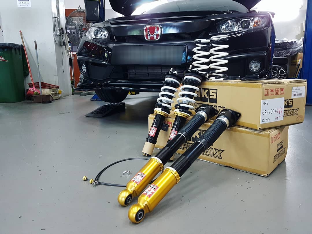 The HKS Hipermax IV GT provides 'Civic like' sporty driving style