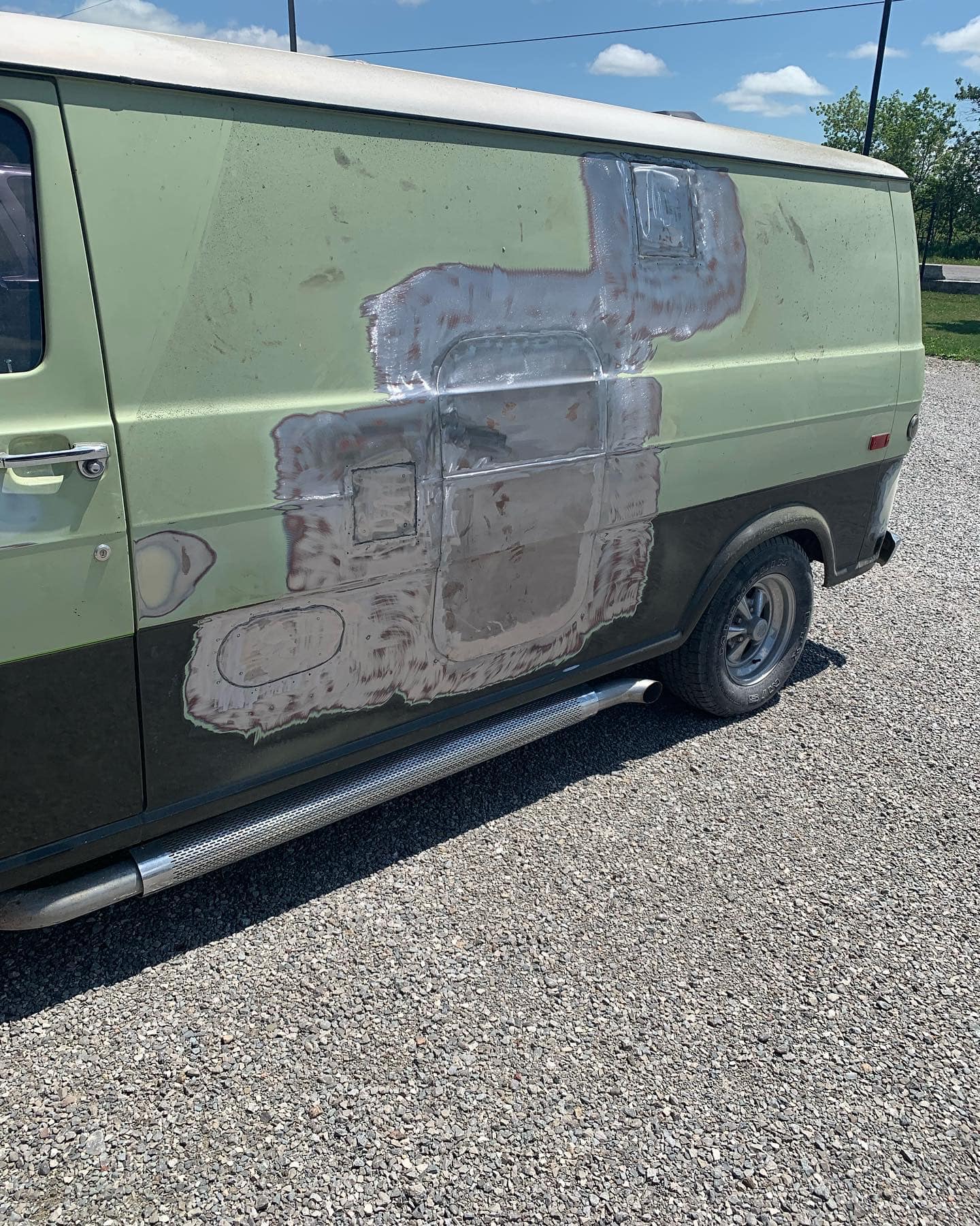 Took this 1969 E100 Ford van from... - Howe Kustom Auto Body