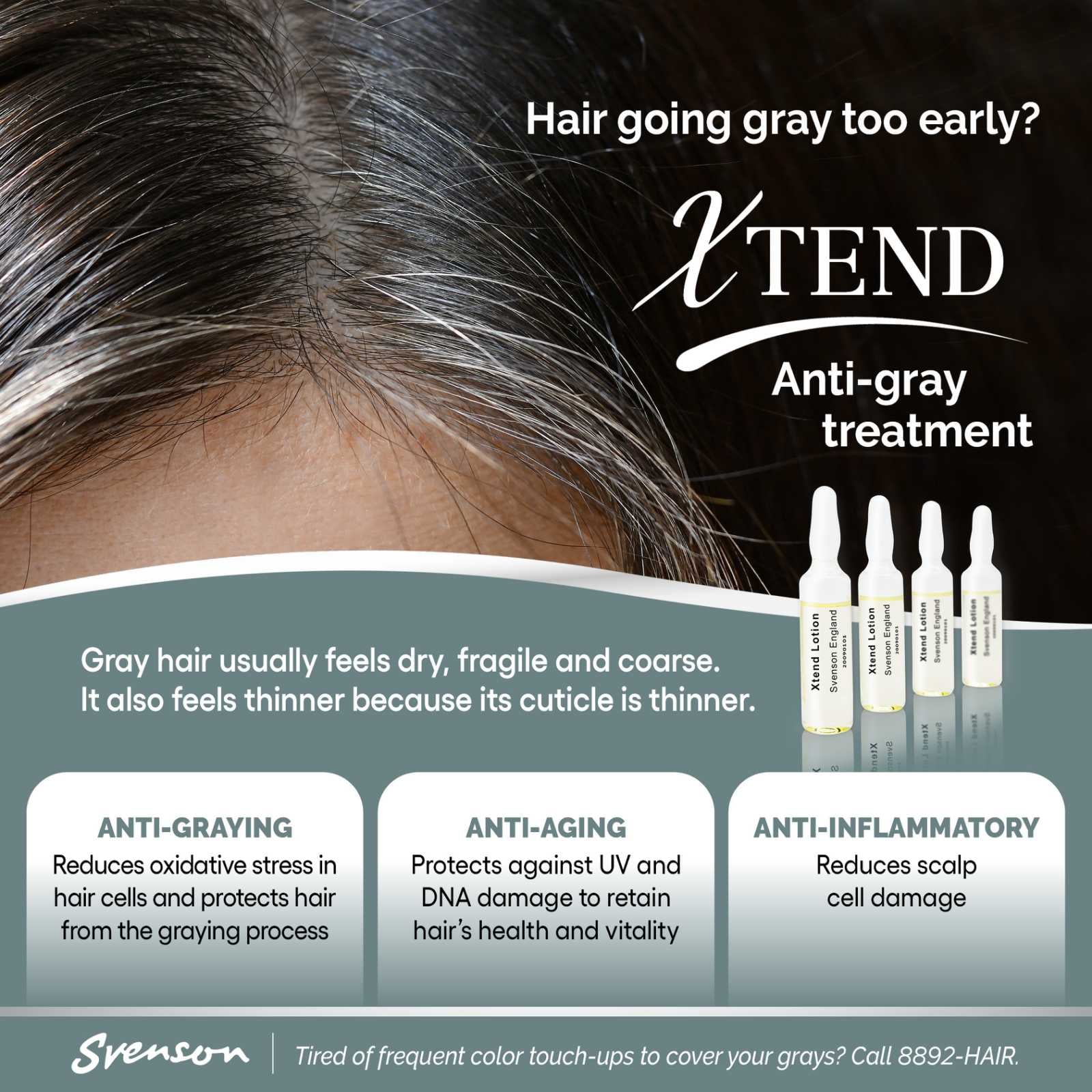 As you age, your hair begins to show signs of aging too
