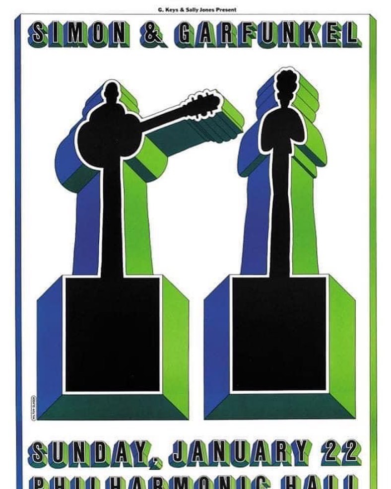 Paul - Simon & Garfunkel concert poster created by the late, great