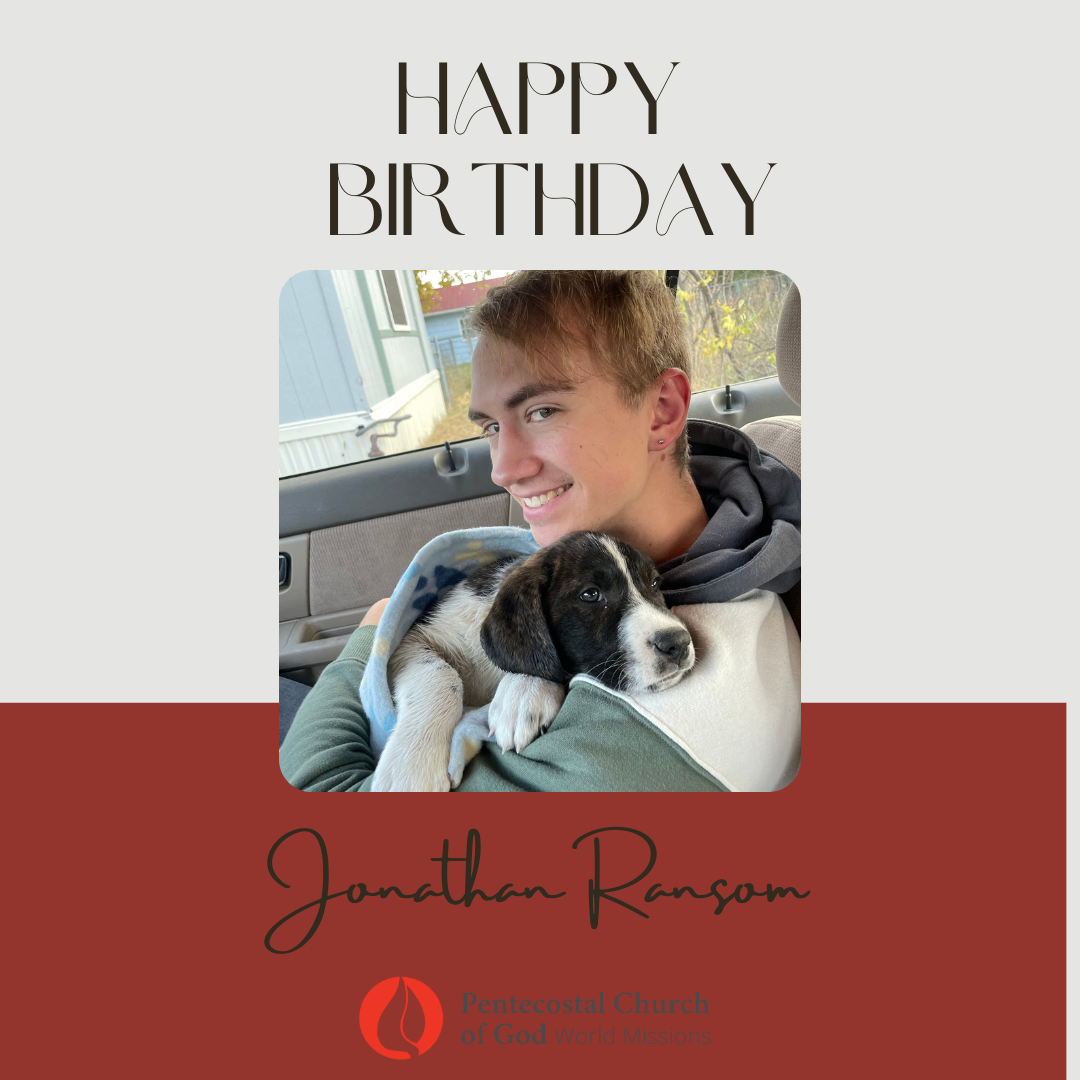 Happy birthday to Jonathan! Jonathan... - PCG World Missions