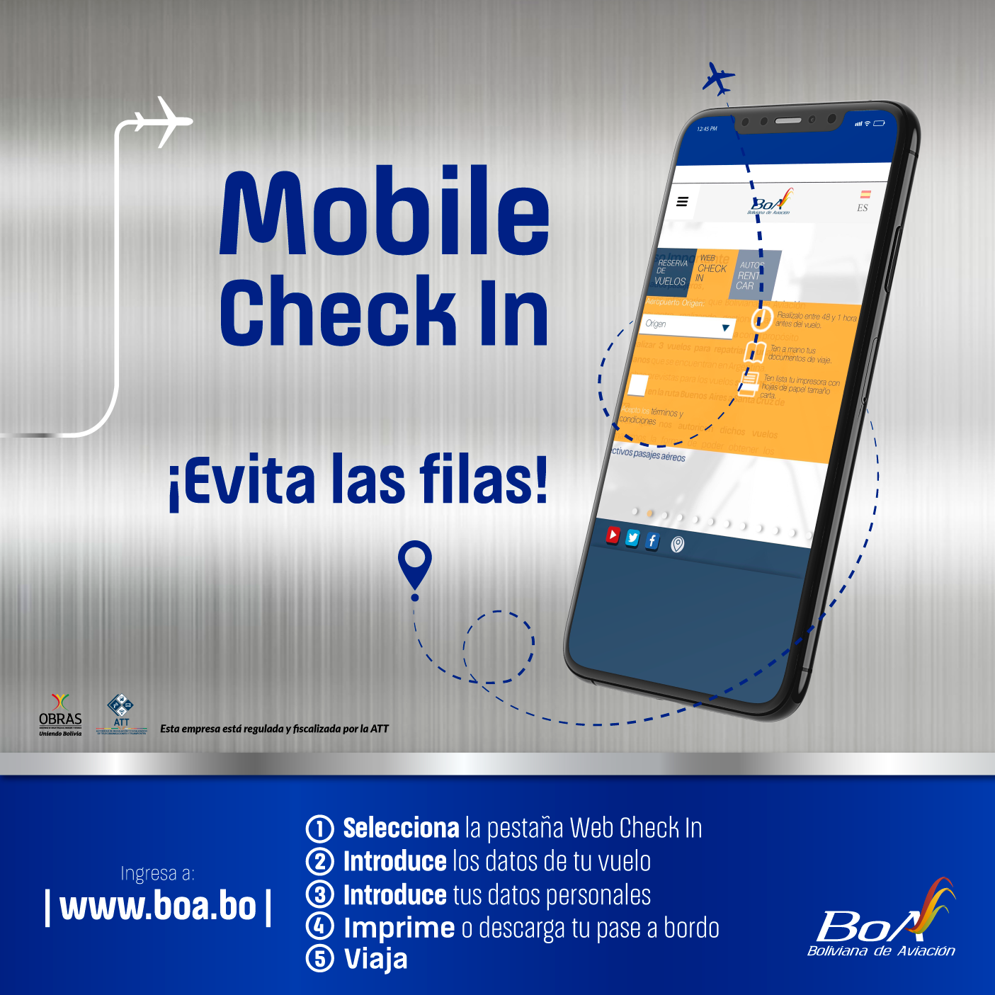 BoA - ¿Sabías que puedes realizar tu check in desde tu celular? Es ...