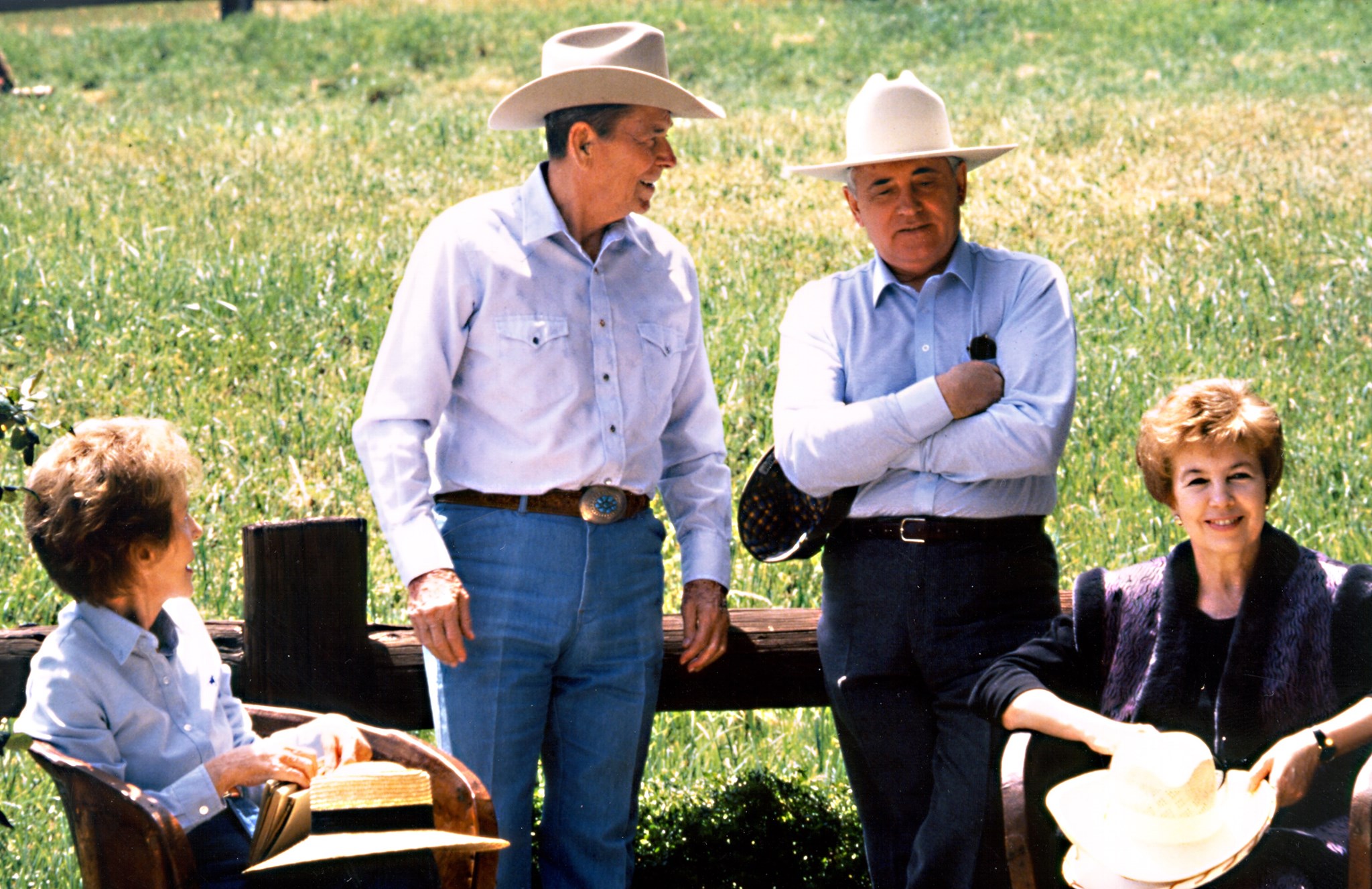 The Reagan - #OnThisDay in 1992, Mikhail and Raisa Gorbachev visited ...
