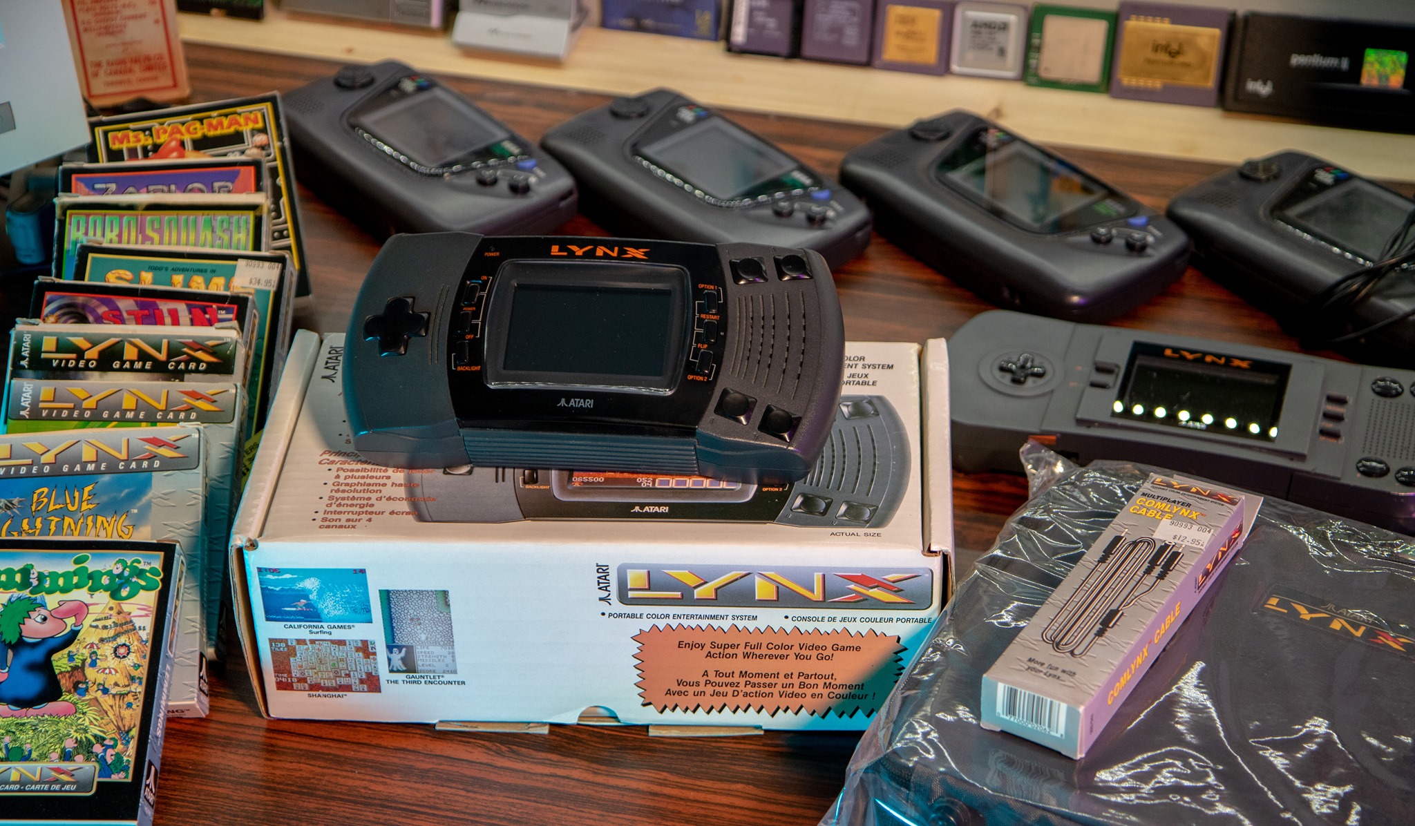 I purchased an Atari Lynx for the collection. The screen is modified.