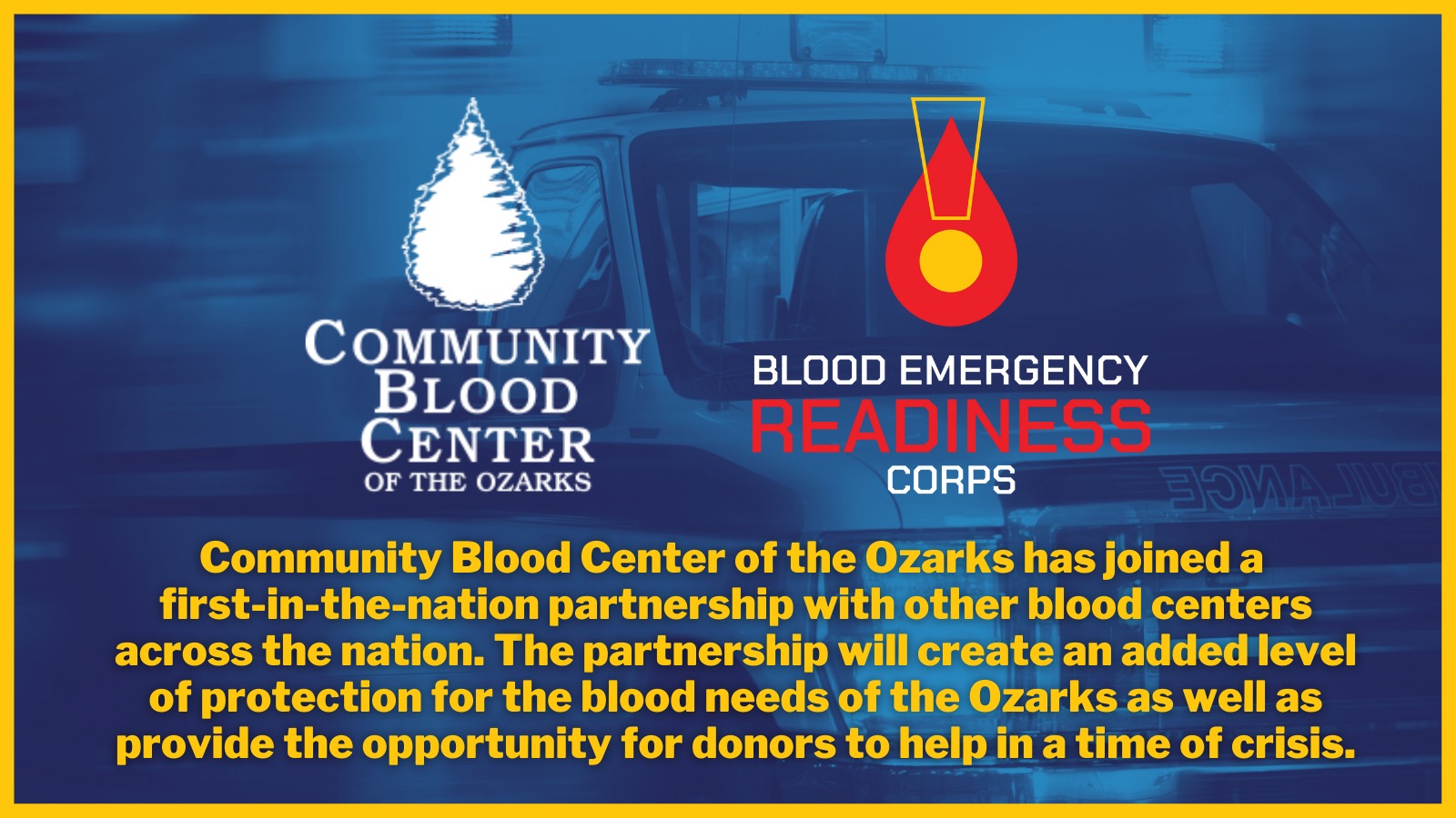 Community Blood Center of the Ozarks - NEWS RELEASE: We have joined the ...