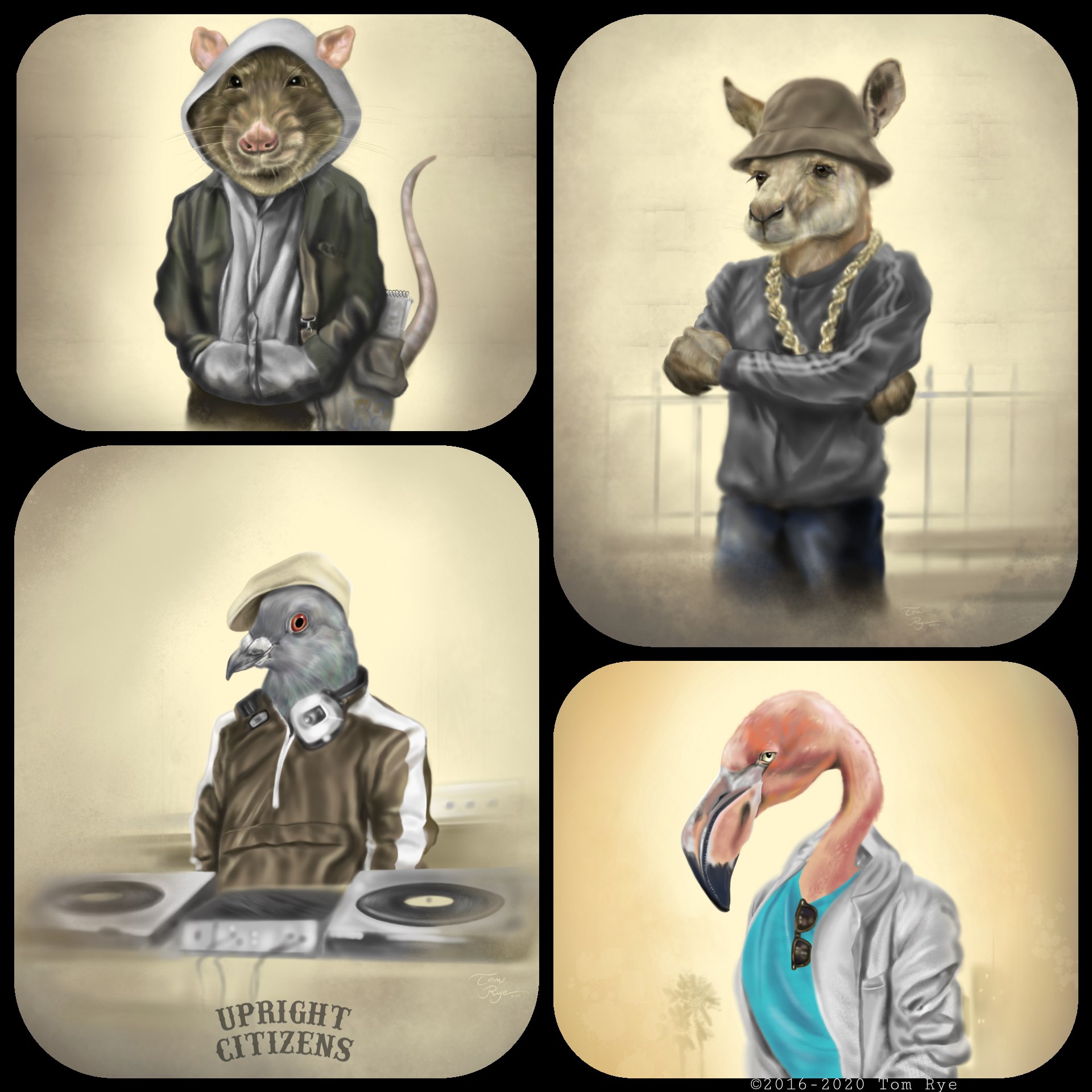 Tom Rye, Artist - A series of Upright Citizens™️ inspired...