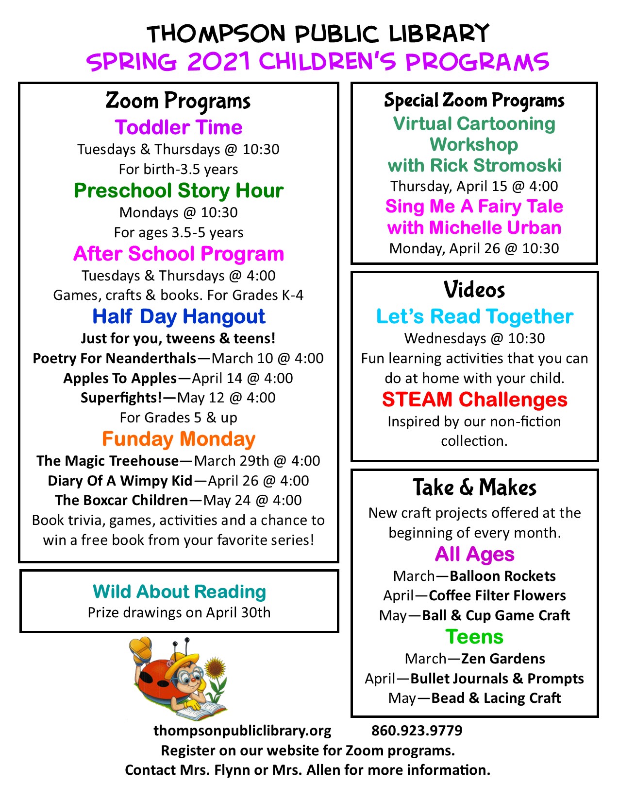 Our Children's Spring Programs... - Thompson Public Library | Facebook