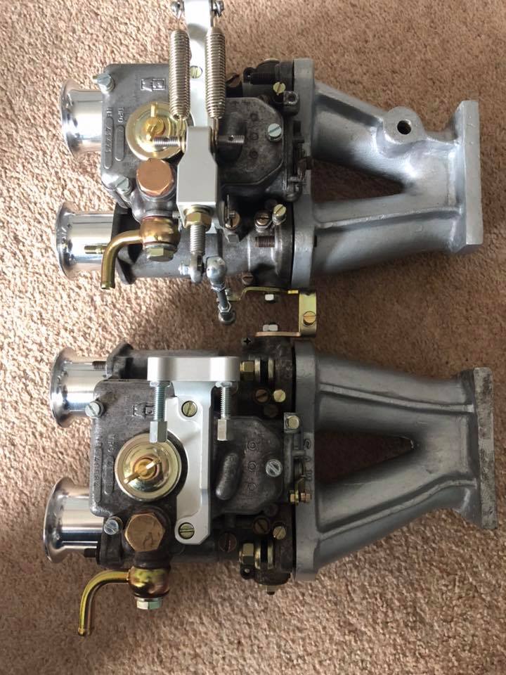 Anyone running twin Webers with a top linkage kit (Magard style
