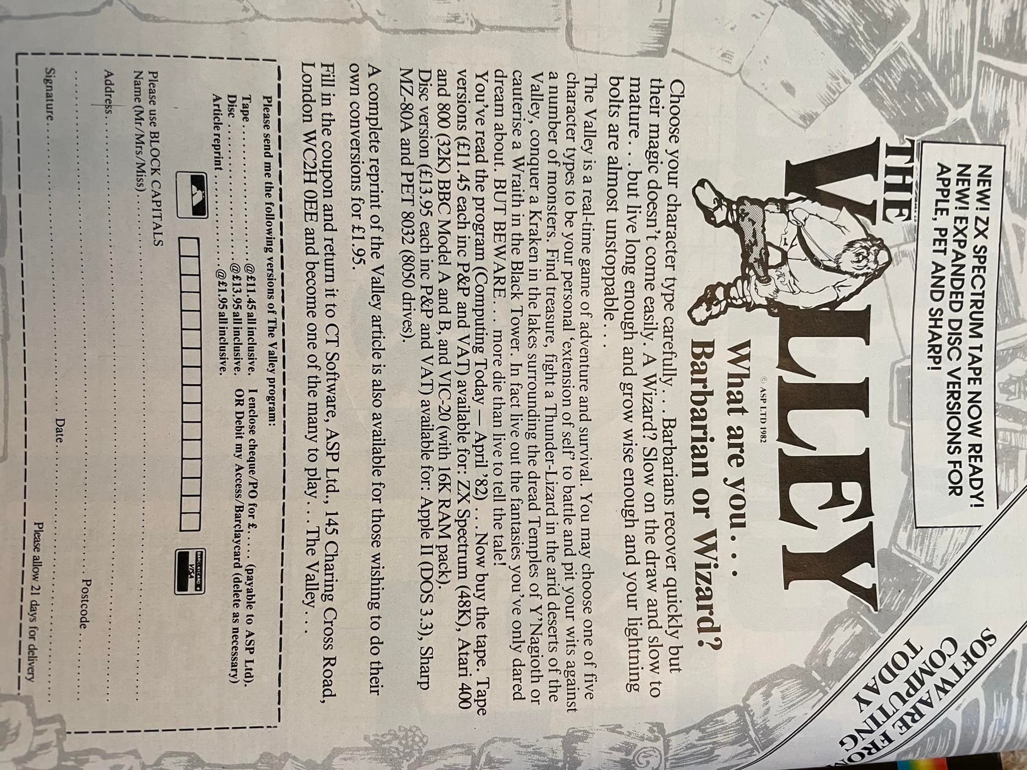 Games Computing magazine issue 1 (January 1984) - a popular type