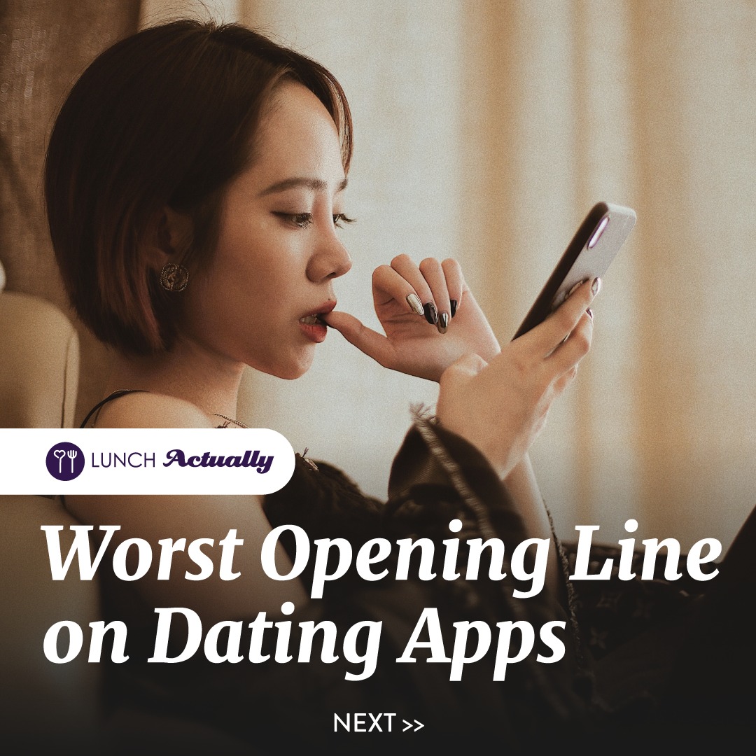 Lunch Actually - Here's a tip for the best opening line on...
