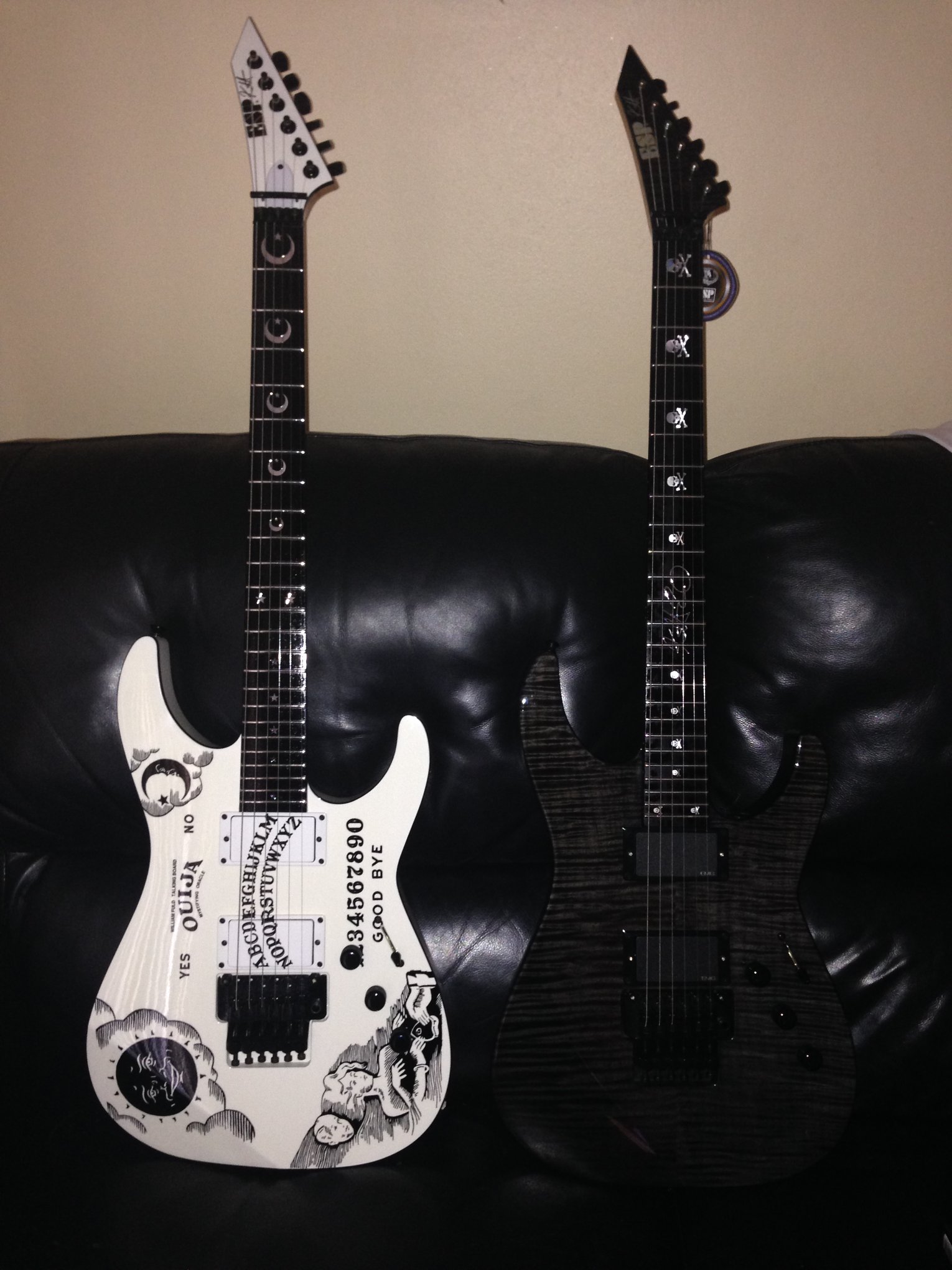 ESP Ouija and KH20 guitars from ESP custom shop