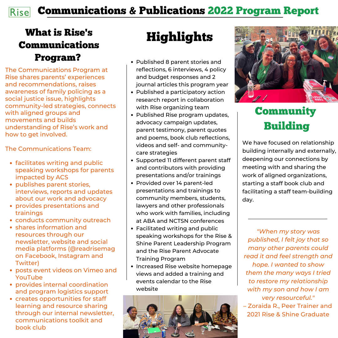 Rise Magazine - The Rise Communications Program shares... | Facebook