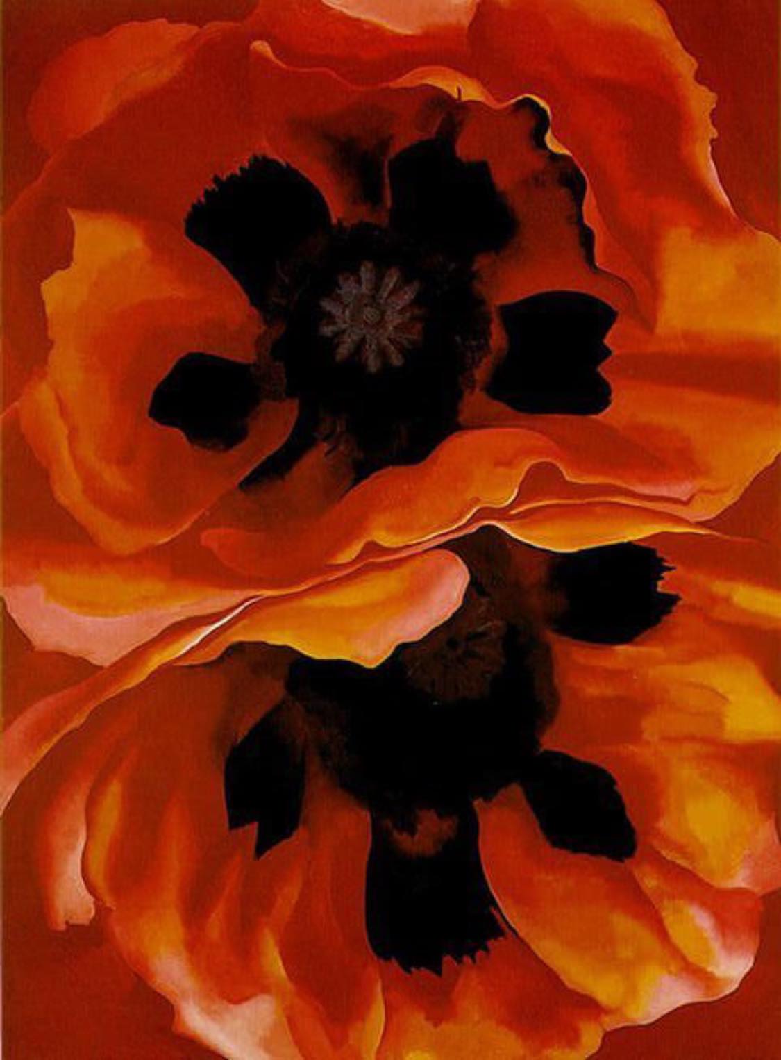 Artist - Georgia O’Keeffe, Oriental Poppies, 1928 (Se você comentar ...