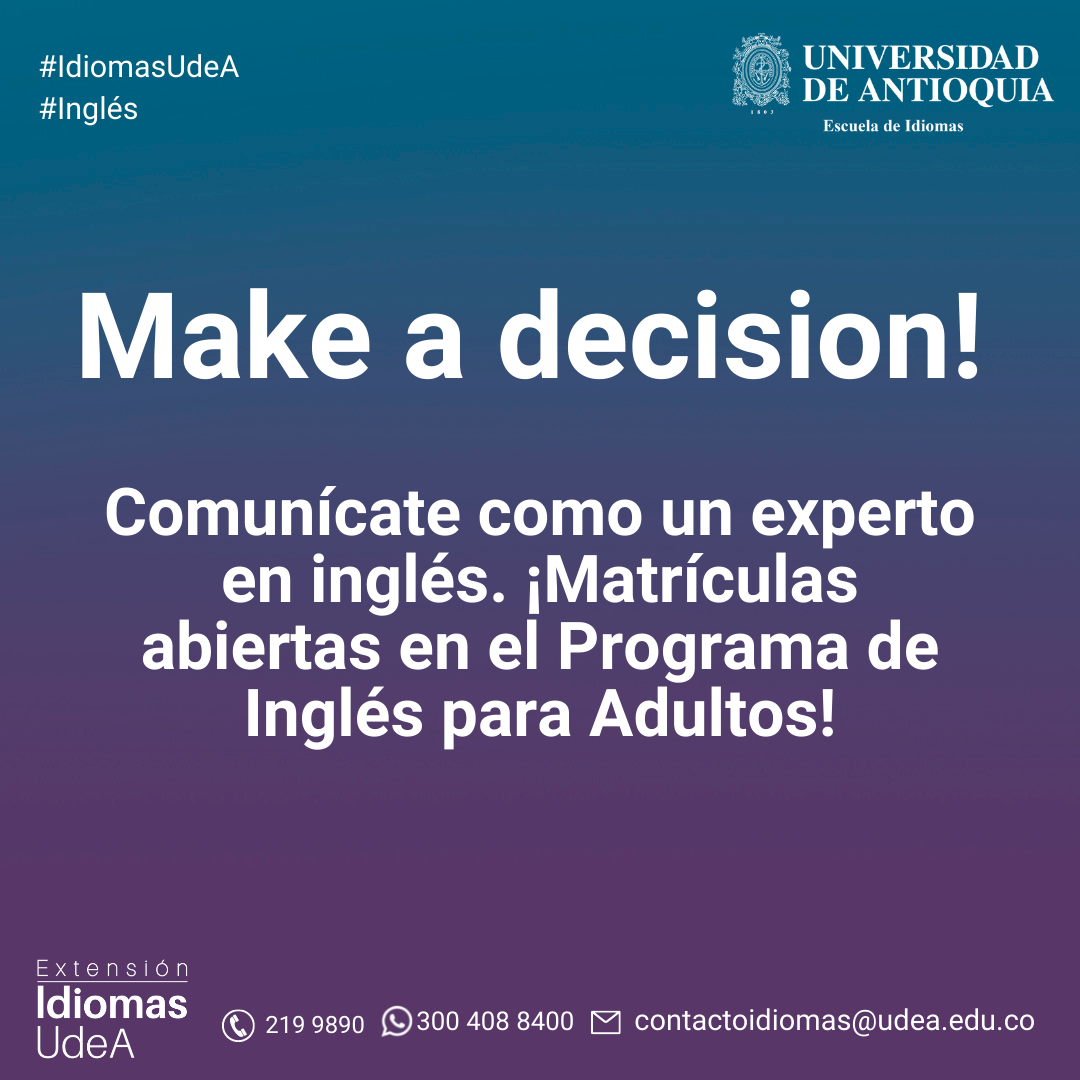 Universidad de Antioquia - Cuando se está aprendiendo una nueva lengua ...