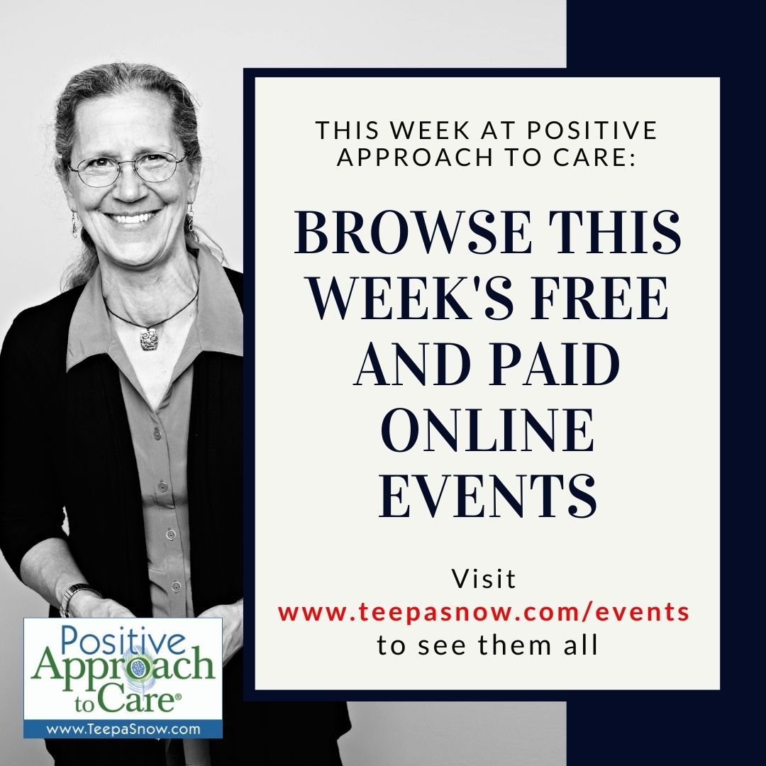 Teepa Snow - Add time to your day with Teepa's tips and events! 👥 ...