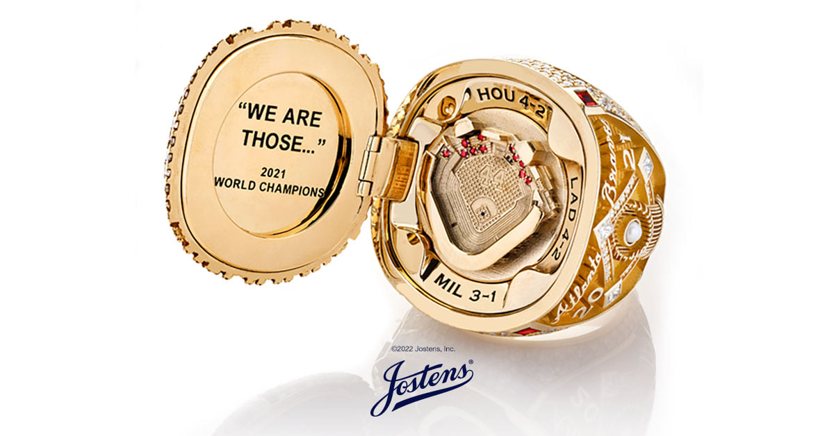 Jostens creates 2021 World Series champion ring with micro LED lights