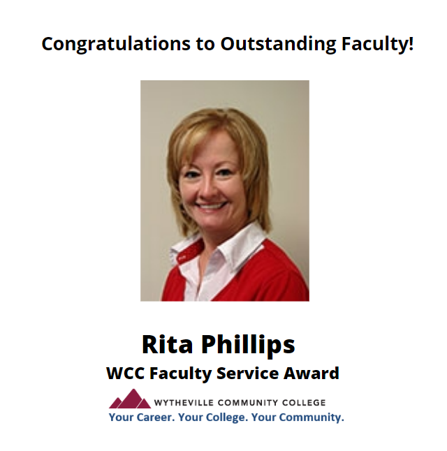 Congratulations, Rita... - Wytheville Community College | Facebook