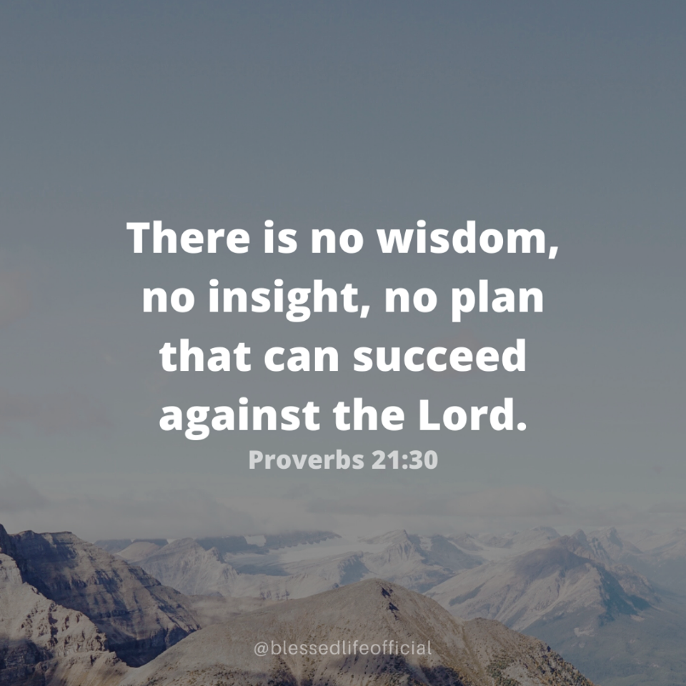 “There is no wisdom, no insight, no... - Jesus Daily Word