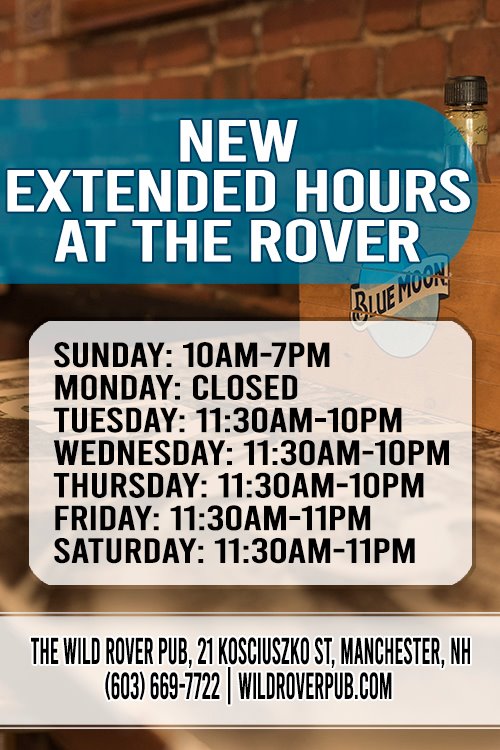 The Wild Rover - 🍀 Our New Extended Hours Are Here! 🍀... | Facebook