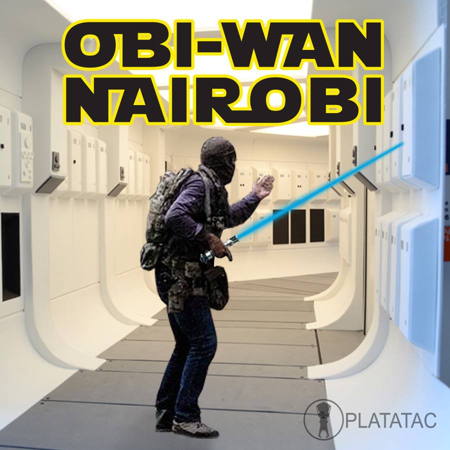 Toppe Tattiche In Gomma PVC OBI Wan Nairobi - Emblemi Militari Con Velcro | Decorazioni Per Giacche, Zaini, Cappelli | 9 X 6.8 Cm | Fissaggio Adesivo O Cucito