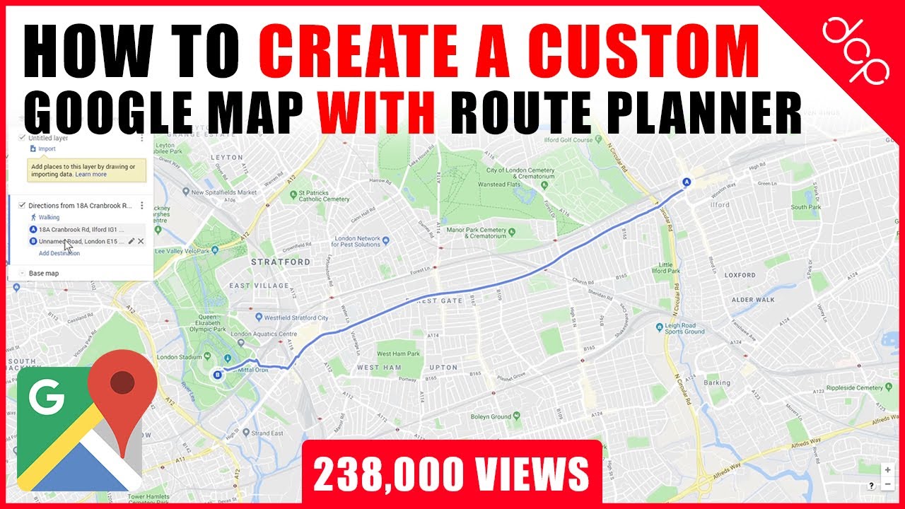 DCP Web Designers - How to create a custom Google Map with Route ...