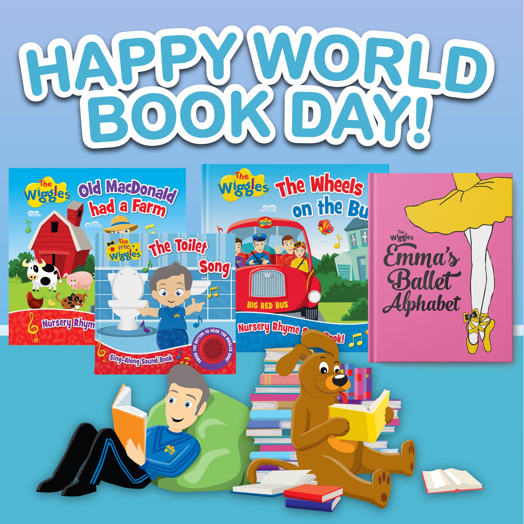 The Wiggles - Happy World Book Day! 📕⭐Today is a celebration of reading ...