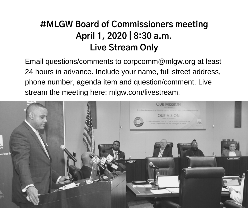 The April 1, #MLGW... - Memphis Light, Gas & Water (MLGW) | Facebook